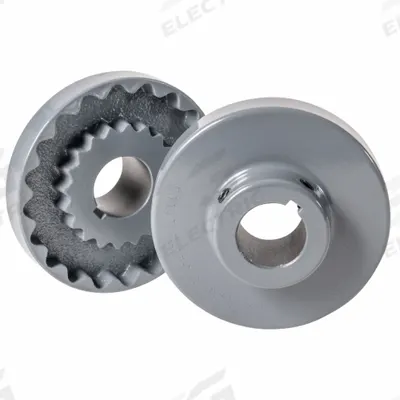 MASTERDRIVE Coupling Flange: 2 1/16 in Outside Dia, 2 in Coupling Overall Lg, Metric - General Purpose Straight Jaw Coupling Hubs