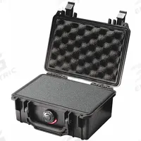 PELICAN Protective Case: 4 3/4 in x 7 1/4 in Inside, Convoluted/Pick and Pluck/Solid, Black (MPN 1120). Key specifications — Closure Type: Latch; Brand: PELICAN.