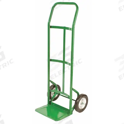 APPROVED VENDOR General Purpose Hand Truck: 500 lb, Flow-Back Handle, Green, Steel - Easy-Load Hand Trucks