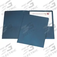 ABILITY ONE Pocket Folder: Paper, 11 in Ht, 8 1/2 in Wd, Dark Blue, 2 Pockets, 25 PK (MPN 7510-00-584-2489). Key specifications — Brand: ABILITY ONE; Material: Paper; Color: Dark Blue.