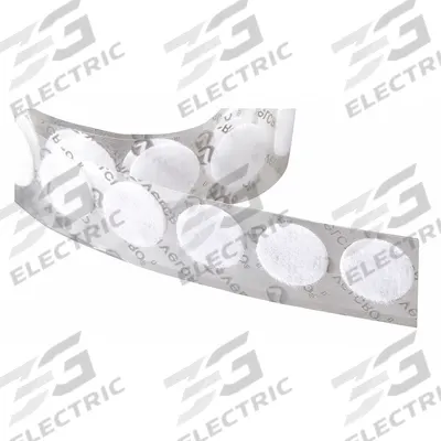 VELCRO BRAND Hook-and-Loop Fastener: Disc, 5/8 in Overall Dia, Loop, White, Adhesive - Pre-Cut Discs