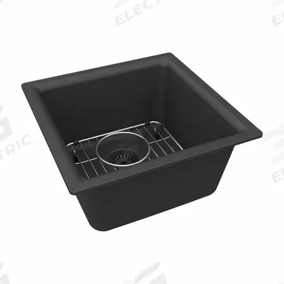 ELKAY Sink: 15 3/4 in Overall Lg, 15 3/4 in Overall Wd, 7 3/4 in Bowl Dp, 13 1/8 in Bowl Lg - One-Bowl Counter-Mounted Kitchen & Bar Sinks without Faucets