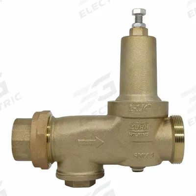 WILKINS Pressure Reducing Valve: FNPT x FNPT, 1 1/4 in Pipe Size, Brass, 15 psi to 75 psi - Standard Capacity Water Pressure Regulators