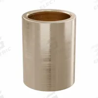 Sleeve Bearing: Bronze, SAE 841, 15 mm Bore, 19 mm OD, 25 mm Lg, 49,938 lb/sq in-fpm Max PV, 10 PK (MPN AAM1519-25B). Key specifications — System of Measurement: Metric; Material Grade: SAE 841; Brand: OILITE.