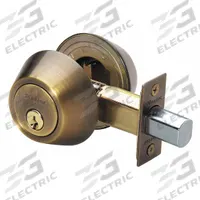 MASTER LOCK Deadbolt Lock: Cylindrical, 1 3/8 in Door Thick - Max, Brass (MPN DS0705KA4). Key specifications — ADA Compliant: No; Brand: MASTER LOCK; Finish: Oxidized Satin Brass-Plated, Relieved, Clear Coated; Keyway Type: KW1; Ligature Resistance: Not Ligature-Resistant.