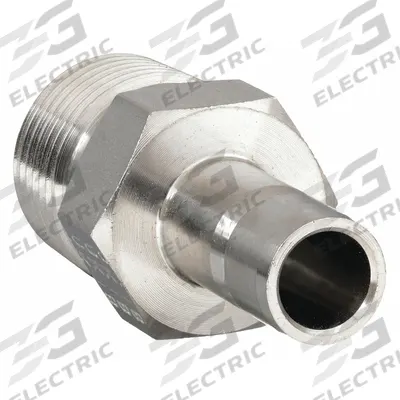 PARKER Compression Fitting Adapter: 3/8 in OD x 3/8 in Pipe Fitting Size - Double-Ferrule Stainless Steel Fittings
