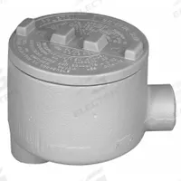 Conduit Outlet Body: Iron, GR, 1 in Trade Size, LB Body, 18 cu in Body Capacity (MPN GRLB100). Key specifications — Series: For Standard Body; Compatible Conduit Trade Size: 1 in; Thread Gender: Female; Hub Style: Threaded; Cover Included: Yes; Body Style: LB; Connection Type: Threaded; Back Type: Round.