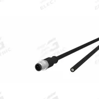 Sensor Cable: M12 Male Straight X Free End, 8 Pins, Black, PUR, 5 m Cable Lg, 2 A Max Current (A) (MPN 142MEA10050). Key specifications — Cable Jacket Color: Black; End 1 Gender: Male; End 1 Mounting Orientation: Straight; End 2 Connection Type: Free End; IP Rating: IPX7; Brand: METZ CONNECT; Wire Size: 22 AWG/32 AWG; Cable Jacket Material: PUR.