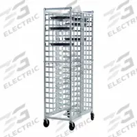 NEW AGE INDUSTRIAL Universal Pizza Pan Rack: 40 Slots, 2 1/8 in Betw Shelves, 20 3/8 in Wd, 72 in Ht (MPN 99310). Key specifications — Brand: NEW AGE INDUSTRIAL; Nesting: No; Pan Size: 14 to 18 in; Product Type: Universal Pizza Pan Rack; NSF Certified: No; Includes Top: No; Manufacturer Part Number: 99310.