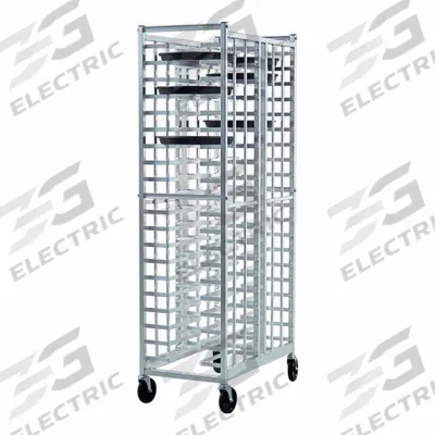 NEW AGE INDUSTRIAL Universal Pizza Pan Rack: 40 Slots, 2 1/8 in Betw Shelves, 20 3/8 in Wd - Pizza Pan Racks