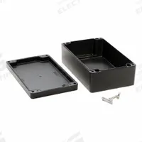 HAMMOND Enclosure: Die-Cast Aluminum, 10 in x 6 in x 4 in, NEMA 12/13/4/4X/6/6P, Screw On (MPN 1590Z162BK). Key specifications — Brand: HAMMOND; Closure Method: Screws; Knockouts: Not Included.
