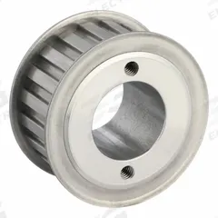 APPROVED VENDOR Timing Belt Pulley: Trapezoidal, Bushed, For L Timing Belt Section, For 1 in Belt Wd (MPN 20LG100). Key specifications — Brand: APPROVED VENDOR; Tooth Profile: Trapezoidal; Finish: Black Oxide; For Bushing Type: Split Taper.