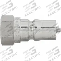 PARKER Hydraulic Quick Connect Hose Coupling: 1/8 in Coupling Size, 316 Stainless Steel, Female NPTF (MPN SSH1-63Y). Key specifications — Thread Size: 1/8"-27; Brand: PARKER; Seal Material: Fluorocarbon.