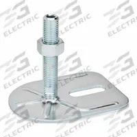 JW WINCO Male-End Leveling Mount: Swiveling Stud, 5/8"-11 Thread Size, 3 3/20 in, 2,698 lbf Capacity (MPN 42-80-5/8X11-75-E0-UK). Key specifications — Base Shape: Rectangular; Load Capacity: 2,698 lbf; Mounting Holes: Mounting Holes Included; Includes: Nut; Base Width: 3-3/20 in.