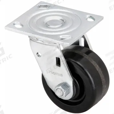 APPROVED VENDOR Plate Caster: Swivel, No Brake, Phenolic, 3 in Wheel Dia., 2 in Wheel Wd - General-Purpose NSF-Listed Sanitary Plate Casters