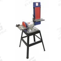 DAYTON Belt and Disc Sander: For Metal/Plastic/Wood, 120 V_240 V, Single-Phase, 1 hp, 9 in Disc, 45° (MPN 49G990). Key specifications — attr564072: Single-Phase; attr650959: Metal; attr564036: DAYTON.