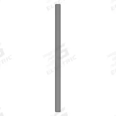 ASI GLOBAL Partition Column: Steel, Smooth Semi Gloss, Charcoal, 82 in Ht, 4 in Wd, 1 1/4 in Thick (MPN 40-91370403-23). Key specifications — Inner Core Type: Honeycomb; Brand: ASI GLOBAL PARTITIONS; Color: Charcoal; Finish/Texture: Smooth Semi Gloss.