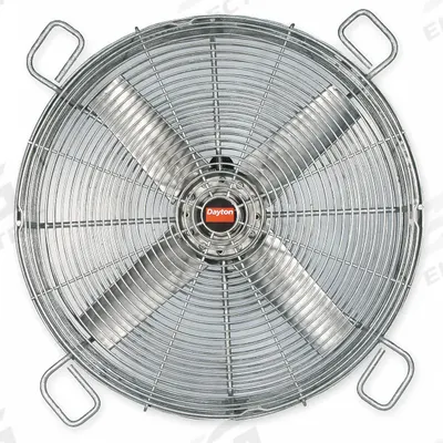 Dayton Transformer Cooling Fan: 4,590 cfm Airflow @ 0.000 in SP, 16 in Blade Dia - Guard- and Tubular-Mounted Transformer Cooling Fans