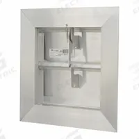 Manual Damper: For 10 in Fan, For 10 in Nominal Duct Dia, Double Panel, 10 in H, 10 in W, 2 1/4 in D (MPN SR3210X10). Key specifications — Airflow Direction: Horizontal; Blade Type: Flat Blade; Brand: CANARM.
