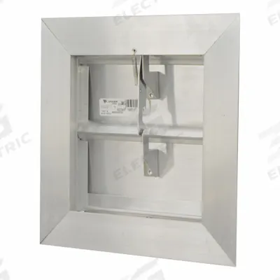 CANARM Manual Damper: For 10 in Fan, For 10 in Nominal Duct Dia, Double Panel - Wall-Mount Backdraft Dampers