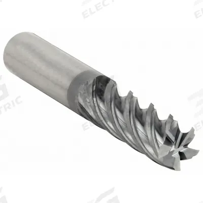 CLEVELAND Square End Mill: Carbide, TiAlN Coated, 5 Flute, 1" Mill Dia, 3" LOC, 6" OAL (MPN C80610) - Fast-Cutting Carbide Square End Mills for Stainless Steel & Super Alloys