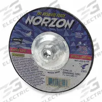 NORTON Cut-Off & Grinding Wheel: Type 27, 4 1/2" x 1/8" x 5/8"-11, Ceramic, 24 Grit, NorZon Plus SGZ (MPN 66252843323). Key specifications — Series: NorZon Plus SGZ; Brand: NORTON.