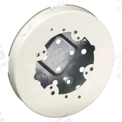 LEGRAND Round Fan Box: 500/700, Steel, Ivory - Outlet Boxes for Single-Channel Raceways