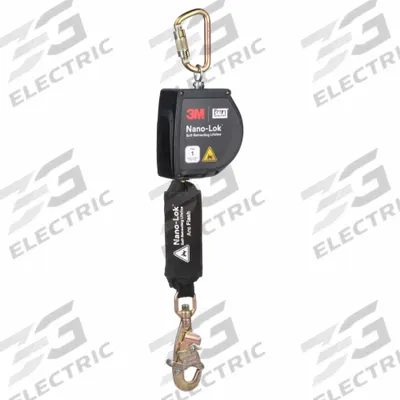 3M DBI-SALA Self-Retracting Lifeline: Steel Snap Hook Anchor, Harness Steel Carabiner - Personal SRLs