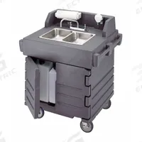 CAMBRO Portable Hand Sink: Water Heater Included, Dual Manual Handle, 1 gpm Flow Rate, 14 in Bowl Lg (MPN EAKSC402191). Key specifications — Brand: CAMBRO.