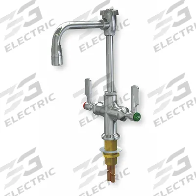 WATERSAVER FAUCET COMPANY Laboratory Faucet: Faucet, Single-Post, 2 Handles, Lever, Std - Single-Post Laboratory Faucets