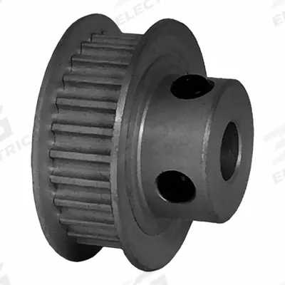 Dayton Timing Pulley: Modified Curvilinear, Fixed, For GT Timing Belt Section - GT Section Fixed-Bore Timing Pulleys with Hub