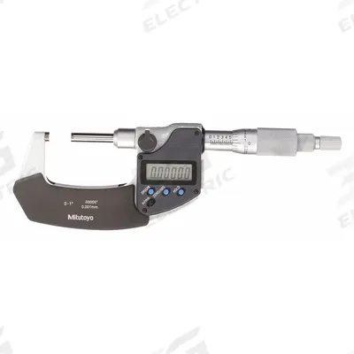MITUTOYO Digital Outside Micrometer: 0 in to 1 in /101.6 mm to 127 mm, Inch/Metric - Micrometers with SPC Output