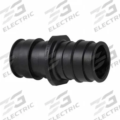 UPONOR Barbed Fitting Coupling: 2 1/2 in ID x 1 1/2 in ID Size, Barbed x Barbed - Expansion Polymer Barbed Tube Fittings