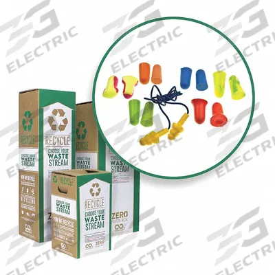 ZERO WASTE BOX Ear Plugs Box: S, 20 in Overall Lg, 11 in Overall Wd - Ear Plug Prepaid Recycling