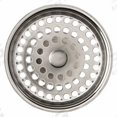 KOHLER Strainer: 4 1/2 in Overall Dia, 1 1/4 in Overall Ht, Stainless Steel, Satin - Strainers for Sink Drains