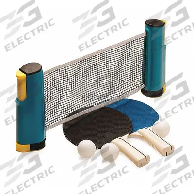 CHAMPION SPORTS Table Tennis Set: (2) Paddles/(3) Balls/Net (MPN AWTSET) - Table Tennis Sets
