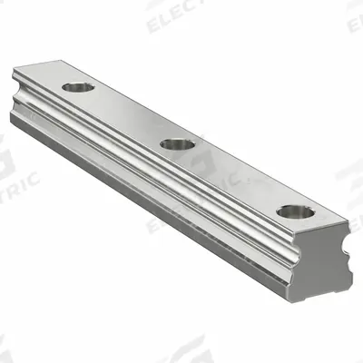 NB Guide Rail: 20, 4,000 mm Overall Lg, 20 mm Overall Wd, 21.8 mm Overall Ht - Alulin Series Steel-Reinforced Aluminum Guide Rails