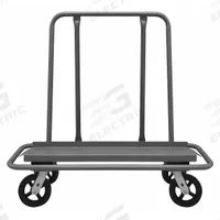 DURHAM MFG Panel Truck: 3,000 lb, Gray, 47 1/2 in L x 23 1/2 in W x 50 in H Deck, 13 1/4 in Deck Ht (MPN DT-2448-8MR-95). Key specifications — Color: Gray; Caster/Wheel Configuration: (2) Swivel with Brake; Brand: DURHAM MFG.