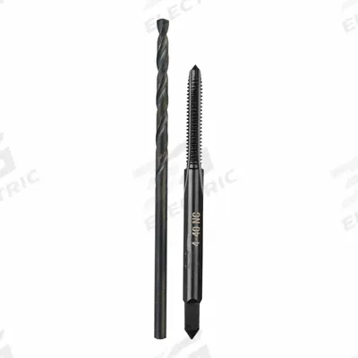 MILWAUKEE Plug Tap and Drill Bit: 2 Pc, #4-40 Tap - Drill Bit & Hand Tap Sets