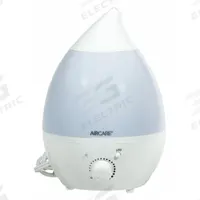 Portable Humidifier: Ultrasonic, 1.5 gal Daily Humidification Output, Cool, Tabletop Housing, White (MPN AUV10AWHT). Key specifications — Brand: AIRCARE.