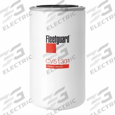 FLEETGUARD Air Filter: 3 21/32 in Outside Dia - Bottom, 3 21/32 in Overall Lg, Cellulose - Spin-On Crankcase Ventilation Filters