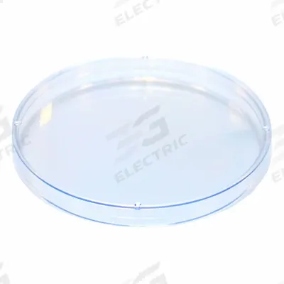 QORPAK Petri Dishes: 99.82 mm Dia, 9.91 mm Overall Ht, No Surface Treatment, ISO Mark/Space Saver