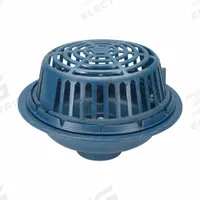 ZURN Roof Drain: 15 in Overall Dia, 10 in Overall Ht, 6 in Nominal Pipe Size, Cast Iron, Plastic (MPN Z100-6NH-DP). Key specifications — Connection Type: No Hub; Includes: Deck Plate and Hardware; Dome Material: Plastic; Brand: ZURN.