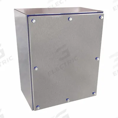 HAMMOND Enclosure: 304 Stainless Steel, 16 in x 13 in x 8 in, NEMA 12/3R/4/4X, Solid Cover - Stainless Steel Enclosures