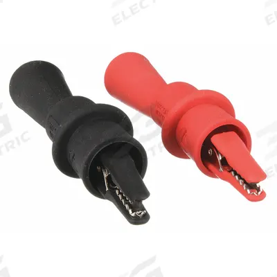 FLUKE Test Clip: CAT III 1000V/CAT IV 600V, Alligator Clip, 5 7/8 in Lg, Steel - Test Clips