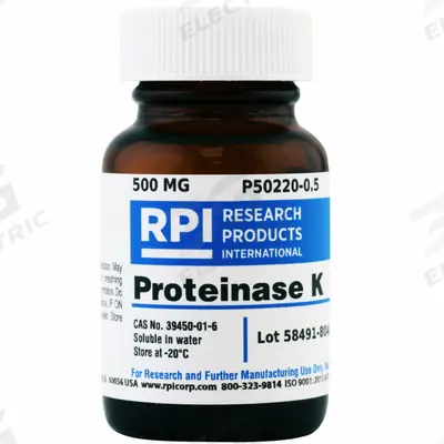 RPI Proteinase K: 500 mg Volume, BSE/TSE Free, Powder - Protease Inhibitors