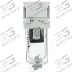 SMC Compressed Air Filter: Water Separator, 1/4 in NPT, 0.01 micron, 4.2 cfm, Plastic Bowl, AFD (MPN AFD20-N02C-Z-D). Key specifications — attr110055: AFD; attr110008: SMC.
