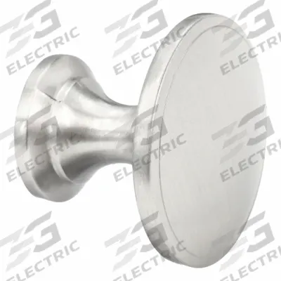 APPROVED VENDOR Cabinet Knob: Zinc, Satin Nickel - Nickel Cabinet Knobs