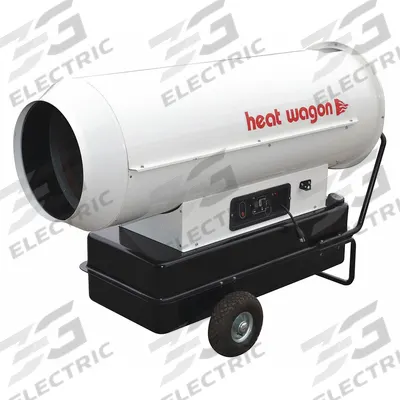 HEAT WAGON Portable Oil and Kerosene Torpedo Heater: Wheeled Mounted - Direct-Fired Portable Oil & Kerosene Torpedo Heaters