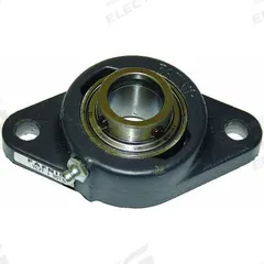 TIMKEN Flange Mount Bearing: Radial Ball, 1 in Bore, Cast Iron, Set Screws, 4 7/8 in Lg, 2 3/4 in Ht (MPN YCJT1 SGT). Key specifications — Bore Type: Cylindrical; Brand: TIMKEN; Lubricant Material: NLGI 2 Lithium Complex Grease; Mounting Bolt Size: 1/2 in; Split Housing: Not Split; System of Measurement: Inch.